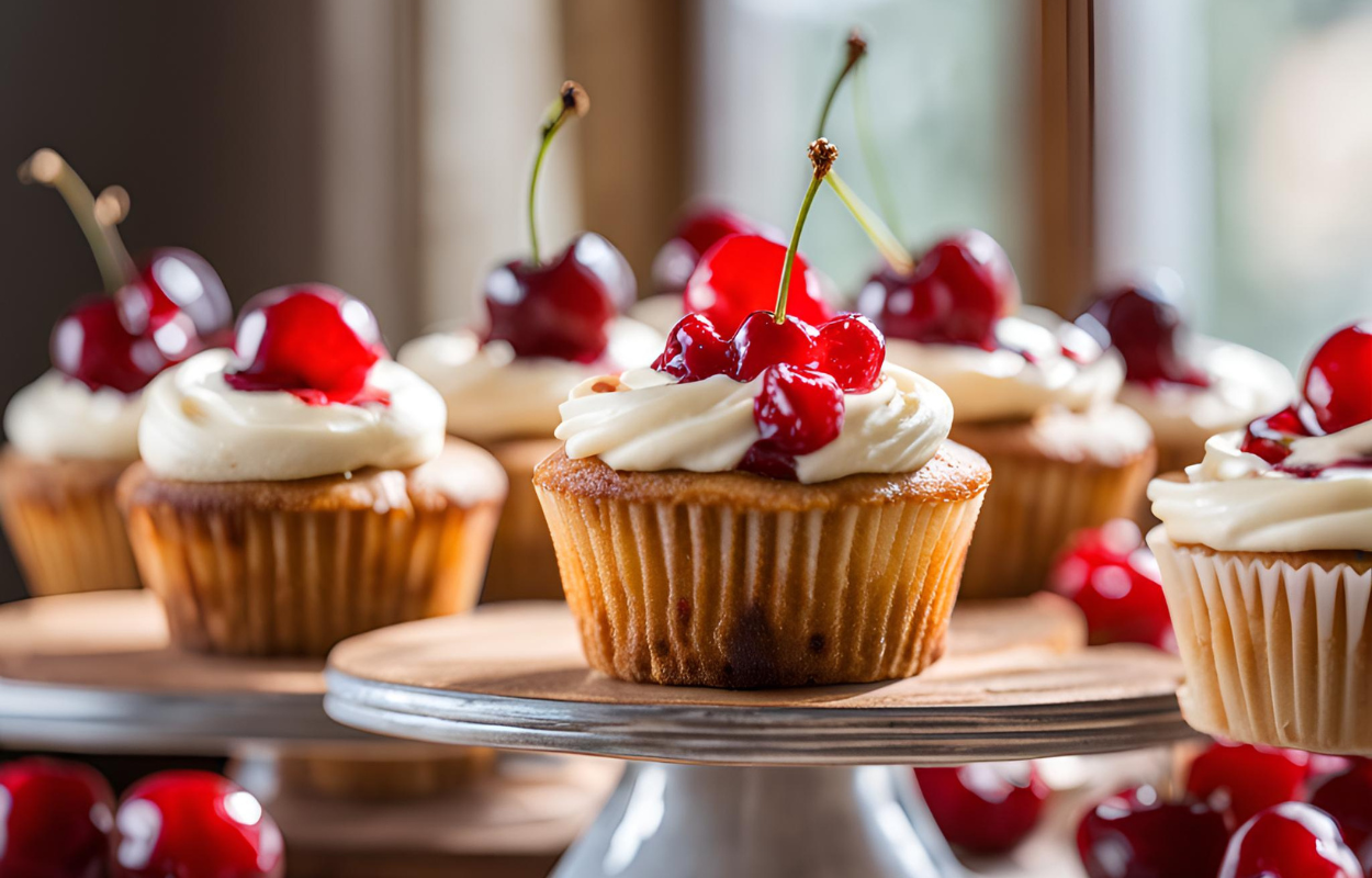 Cherry Cheesecake Cupcakes