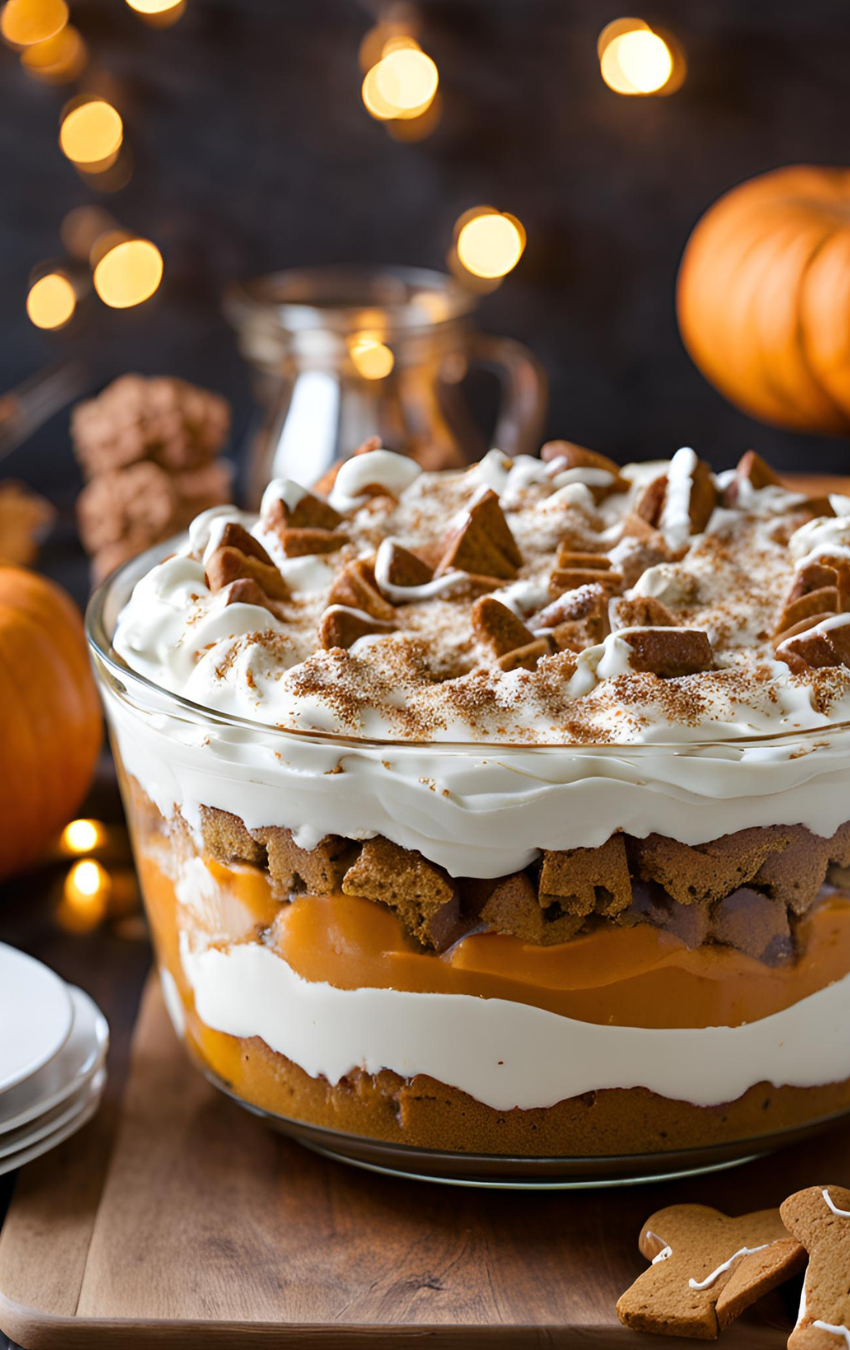 Gingerbread Pumpkin Trifle 