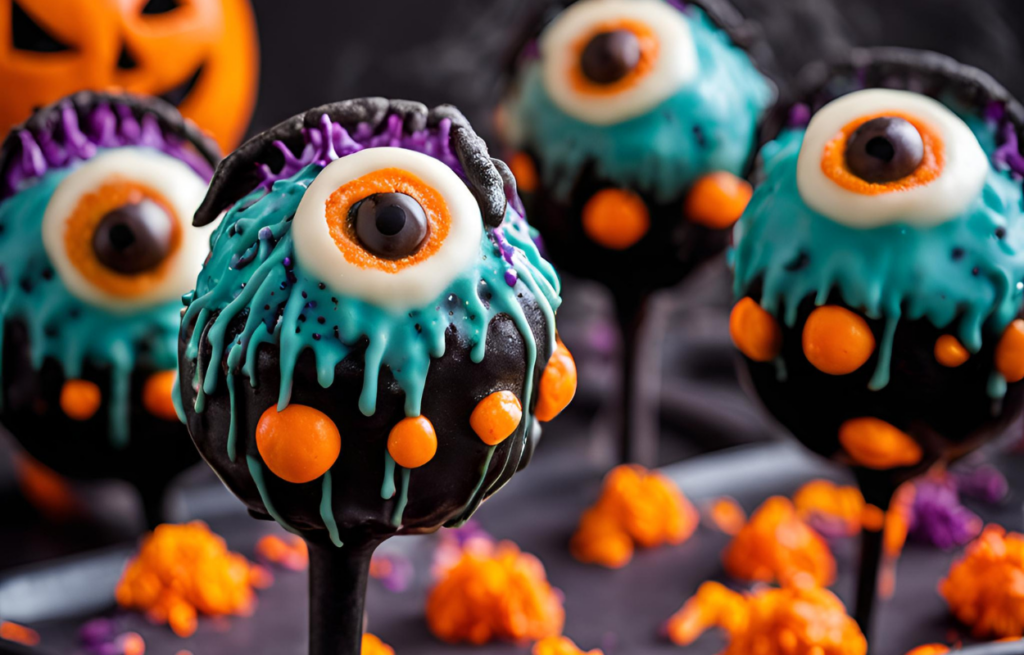 Halloween Monster Eyeball Cake Pops