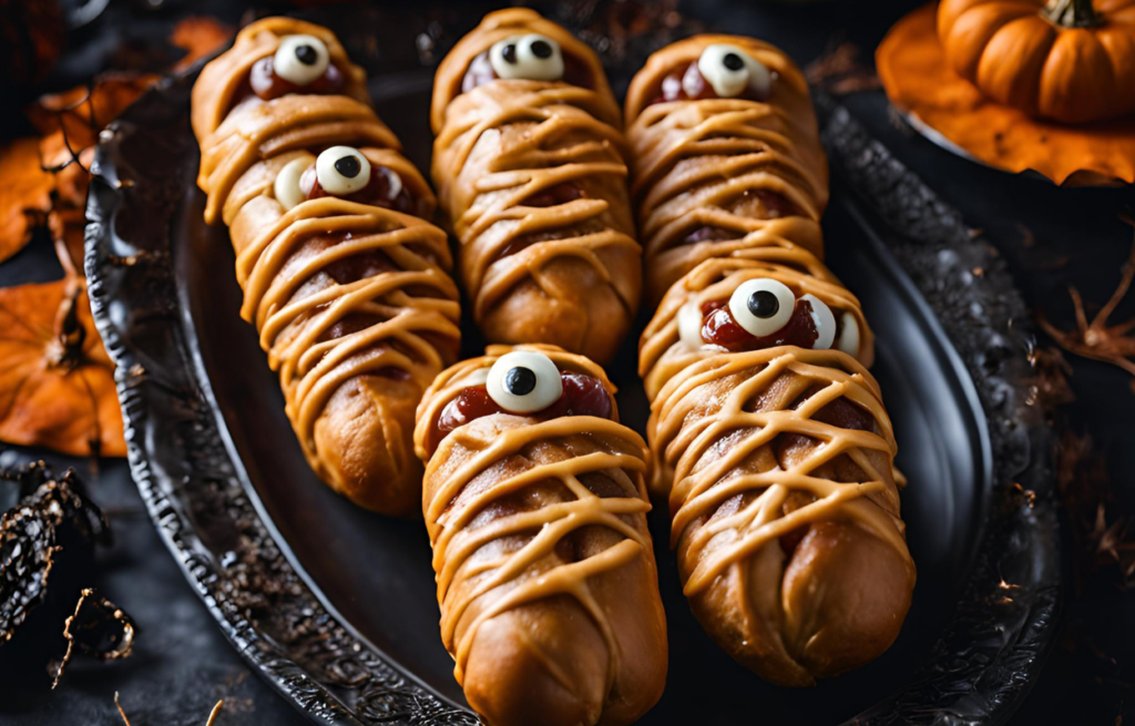 Halloween Mummy Hot Dogs