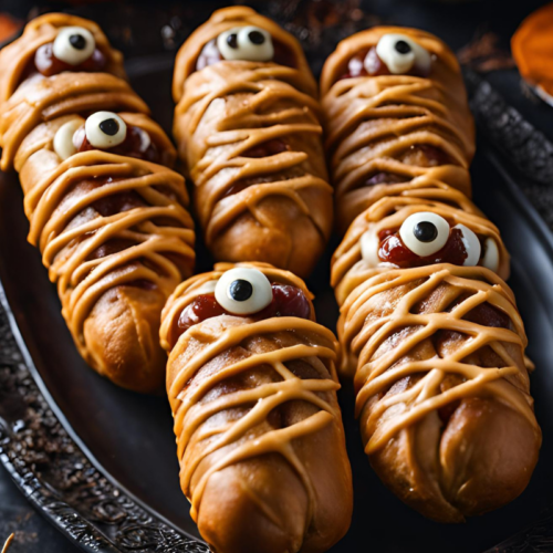 Halloween Mummy Hot Dogs