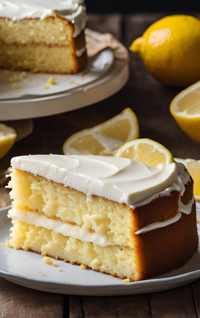 Lemon Cake with Cream Cheese Frosting