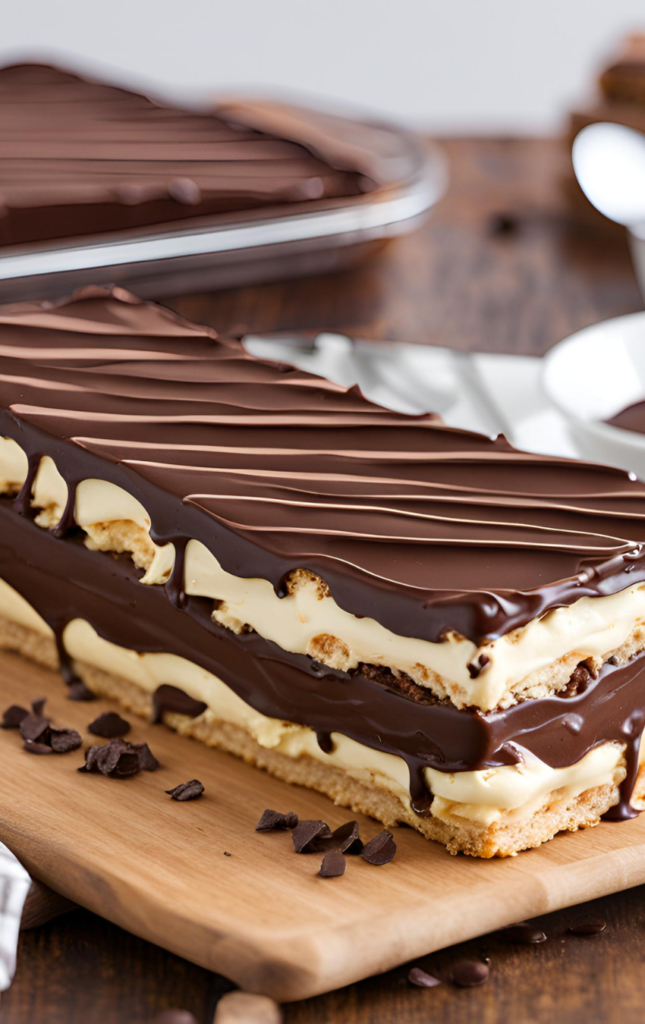 No-Bake Chocolate Eclair Cake