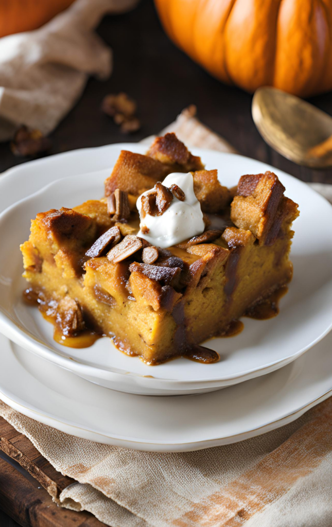 Pumpkin Bread Pudding