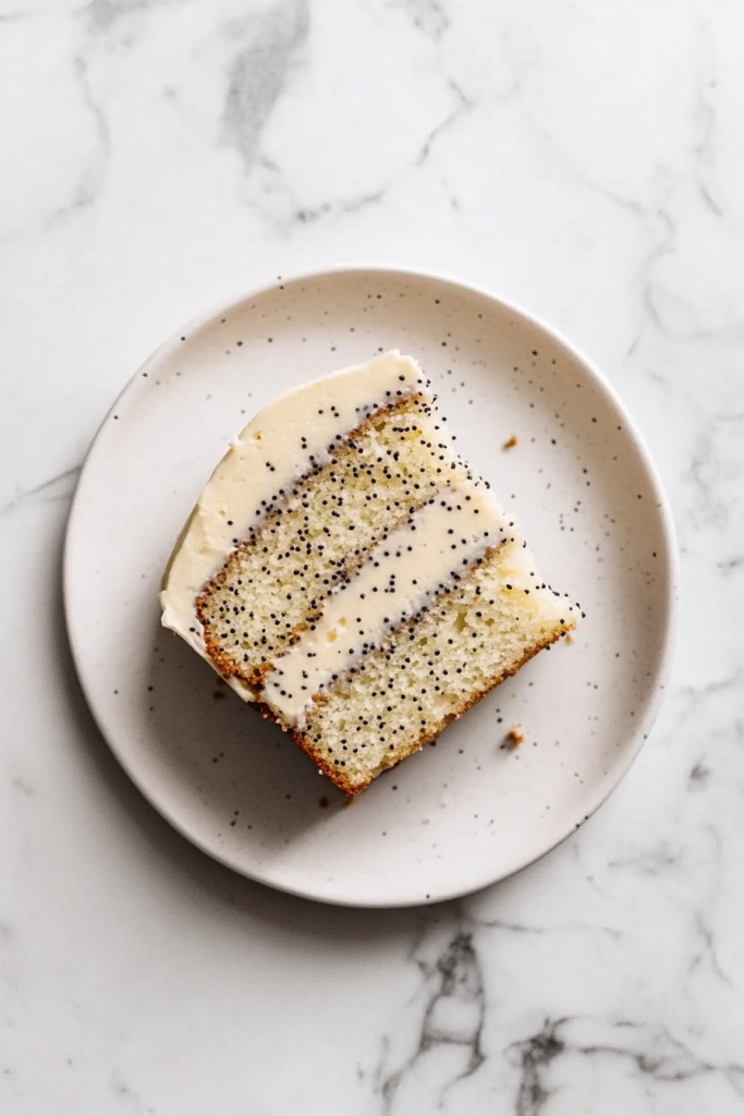 Vegan Lemon Poppy Seed Layer Cake