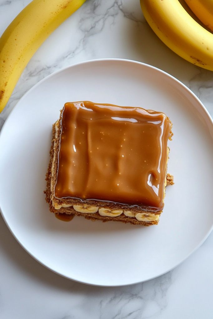 Banana Layer Cake with Caramel Icing