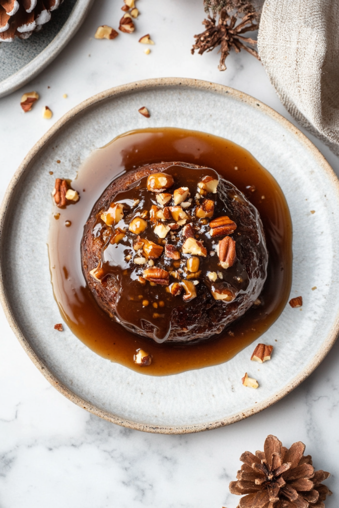 Blitz-and-Bake Sticky Toffee Christmas Pud