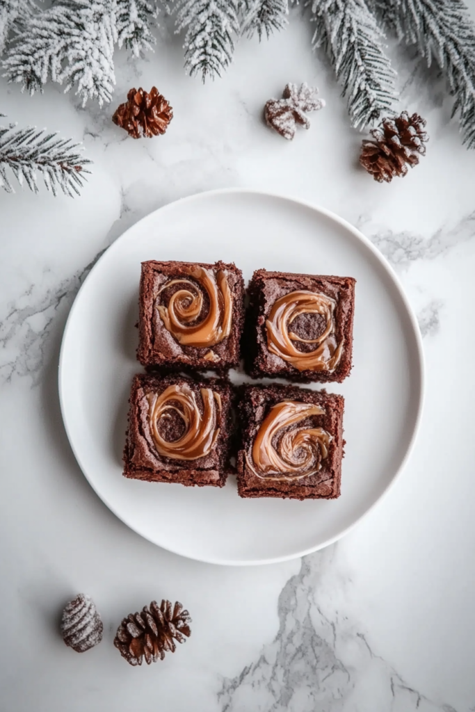 Chai Caramel Chocolate Brownies