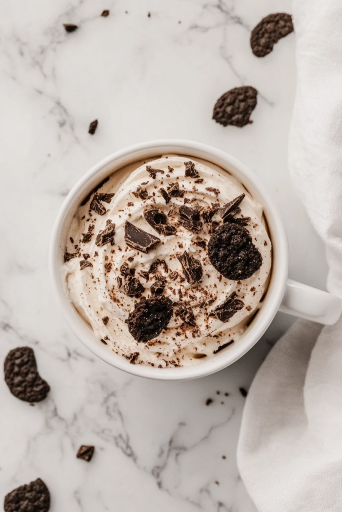 Cookies and Cream Mug Cake