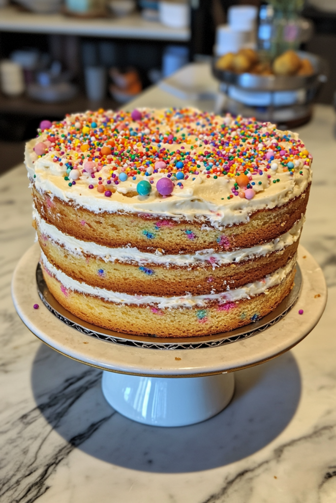 FUnfetti layer cake