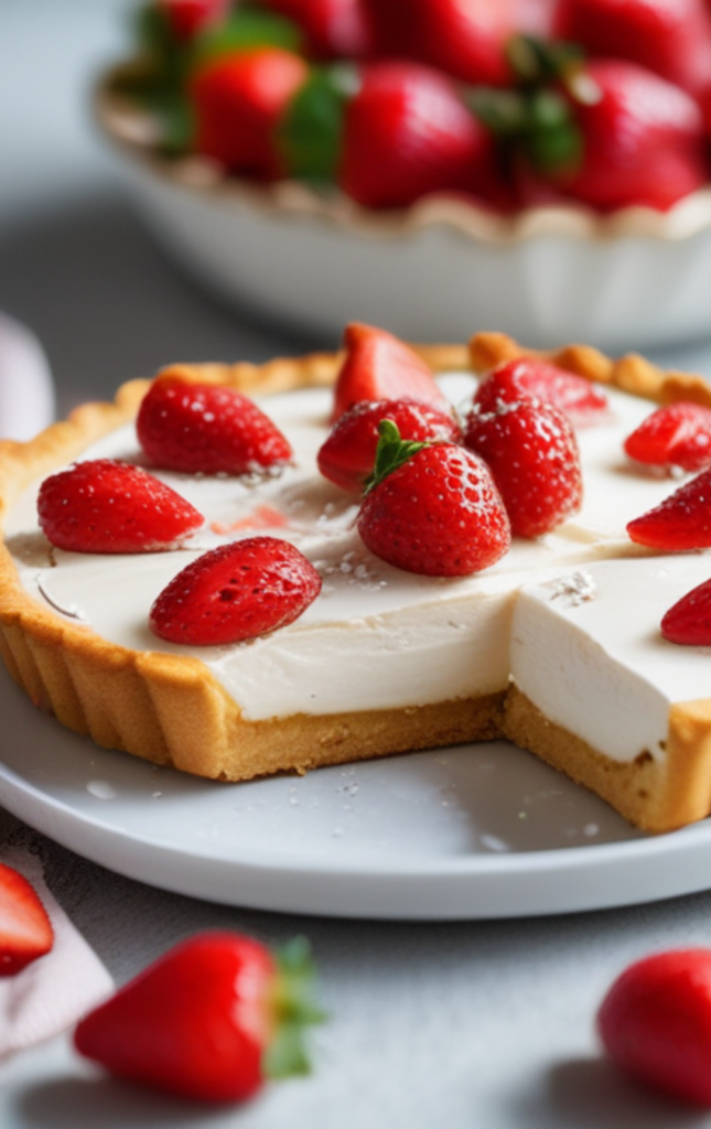 Mascarpone Pretzel Strawberry Tart