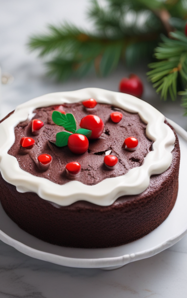 mini chocolate christmas cake