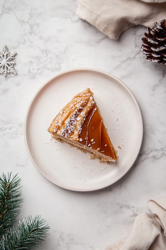 salted caramel christmas cake