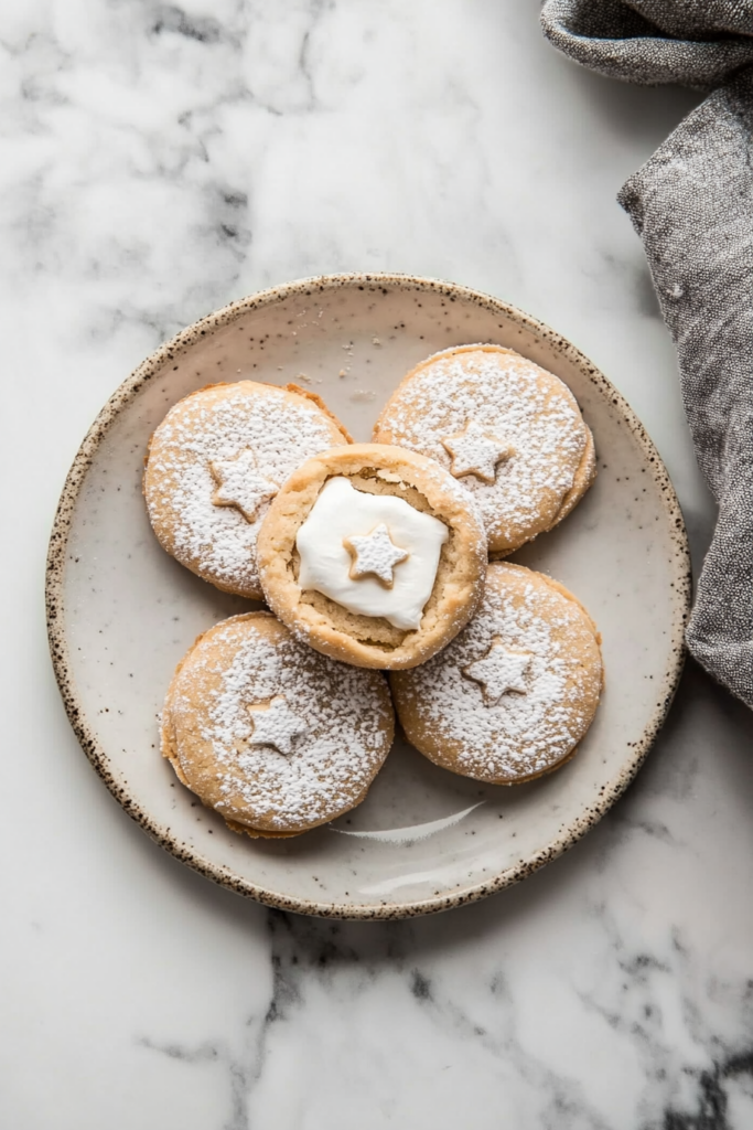 S’mores Linzer Cookies