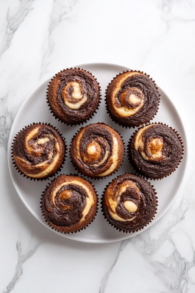 Sourdough Marble Muffins