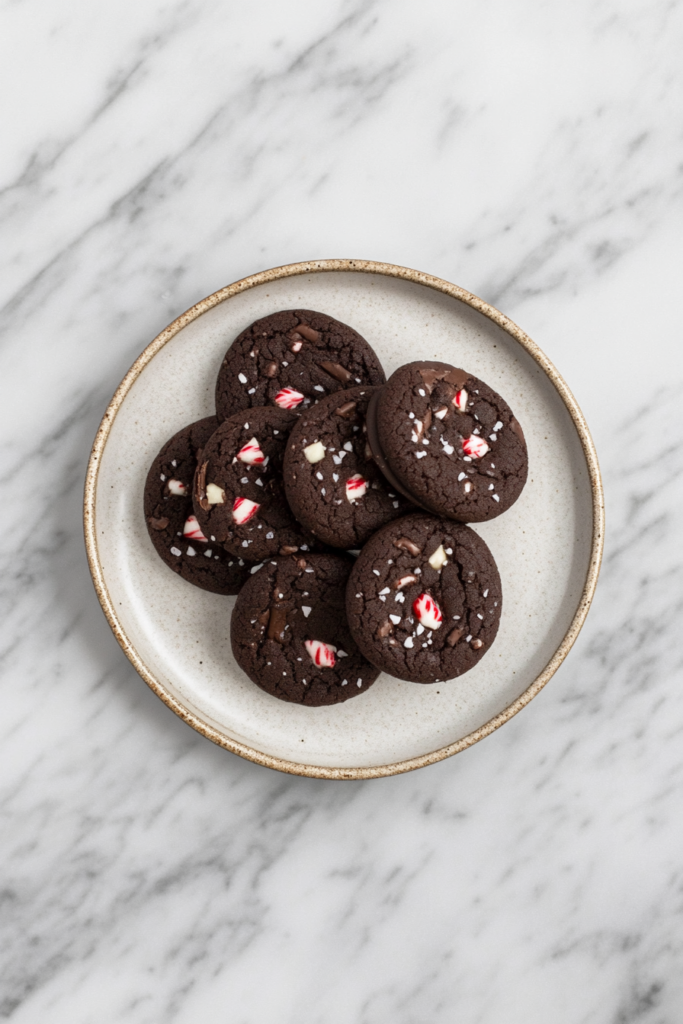 Triple Chocolate–Peppermint Cookies