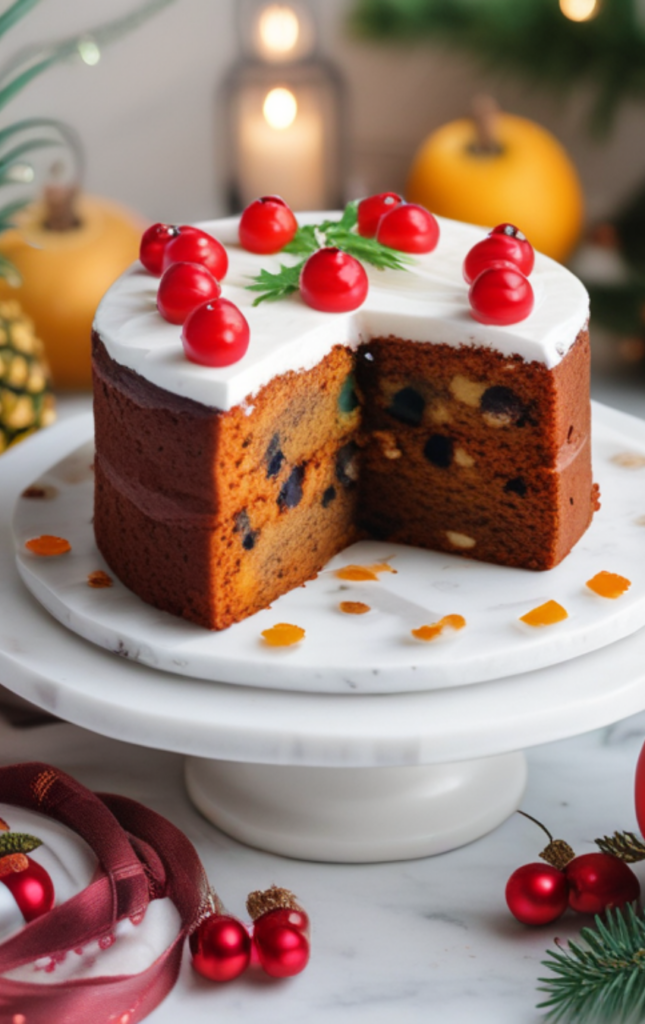 tropical Christmas cake