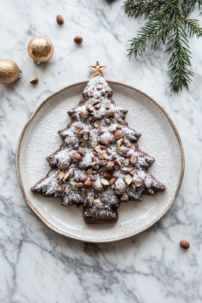 Vegan Chocolate Hazelnut Christmas Tree