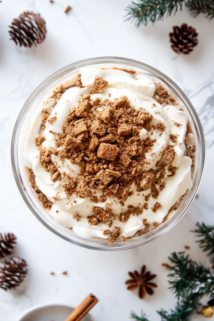 Vegan Gingerbread Christmas Trifle