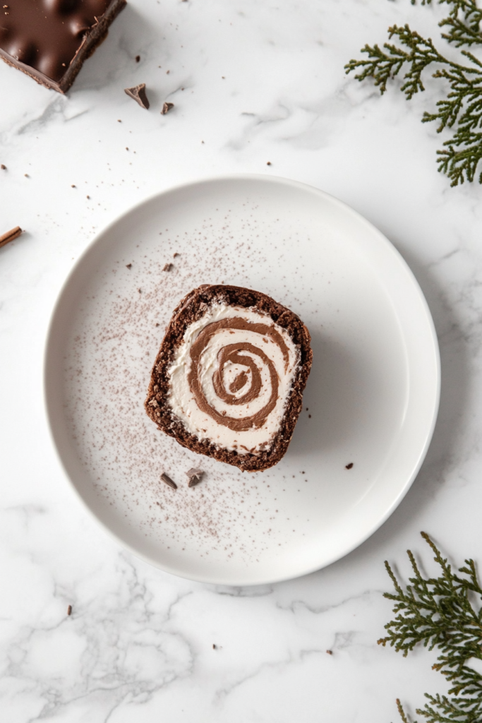 Vegan Chocolate Yule Log