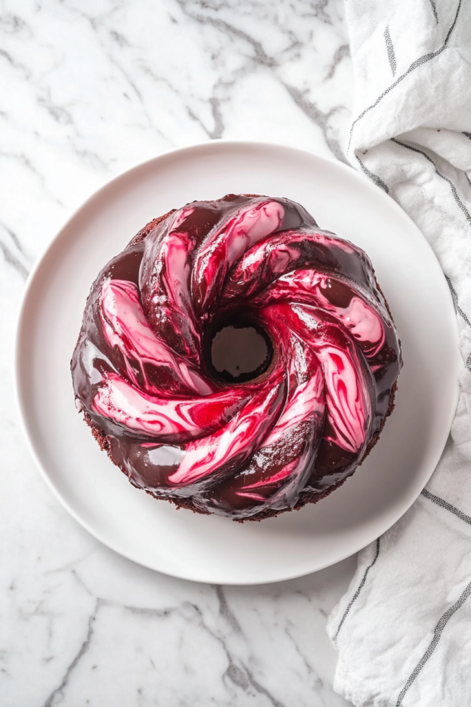 Cherry Chocolate Marble Cake