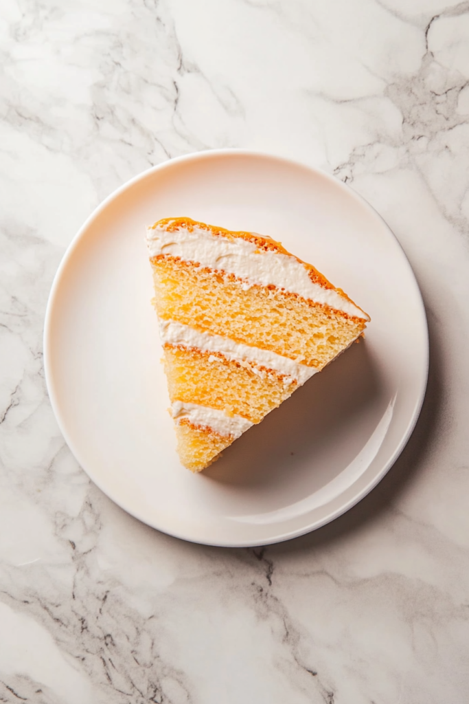 Layered Orange Sponge Cake