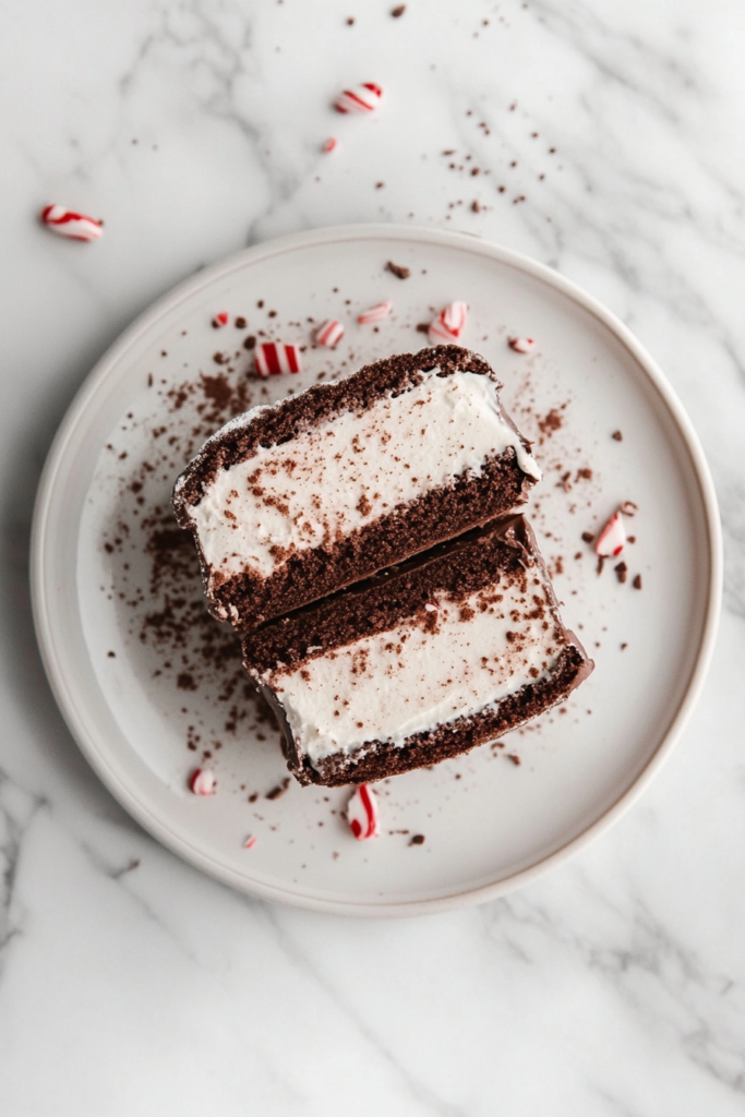 Chocolate Peppermint Log