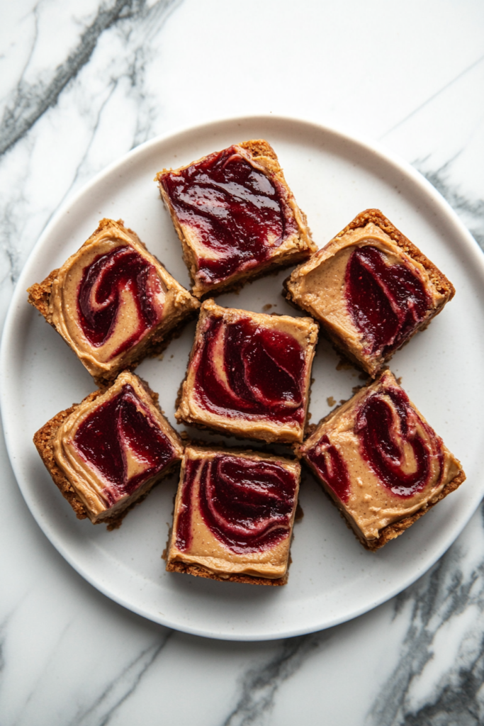 pbj cheesecake squares