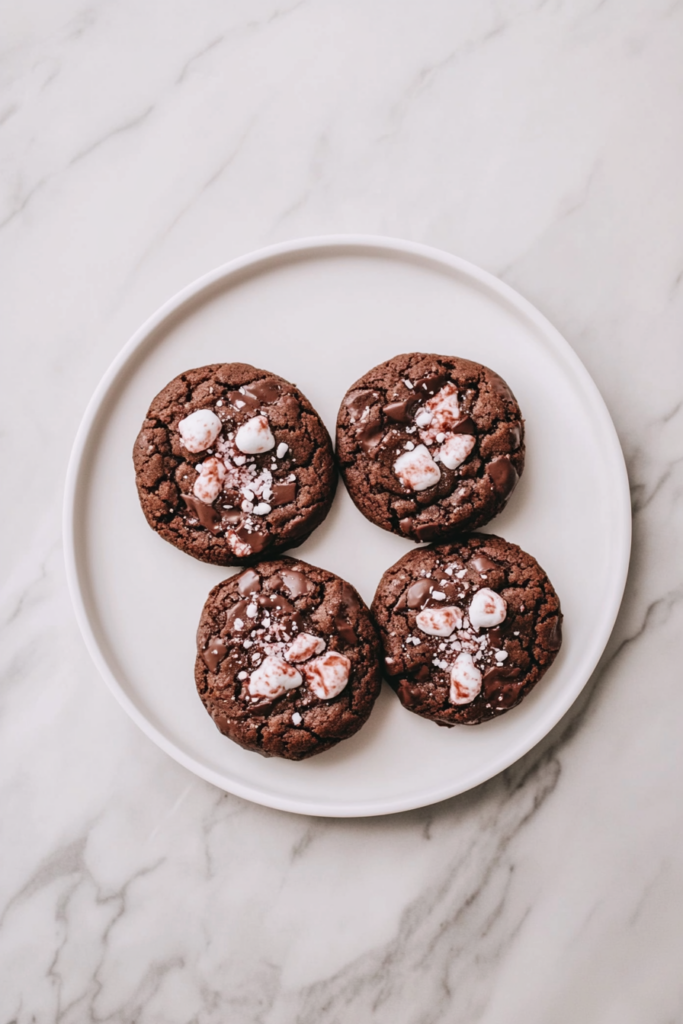 Peppermint Hot Chocolate Cookies