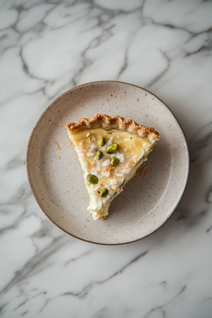 Coconut Pistachio Pie