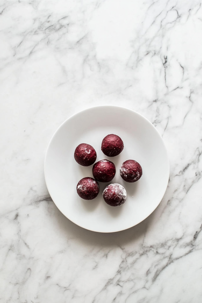 Raspberry Vegan Truffles