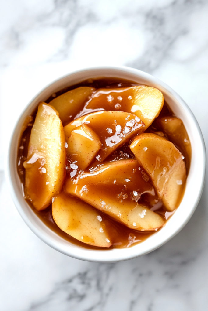 Salted Caramel Apple Pudding