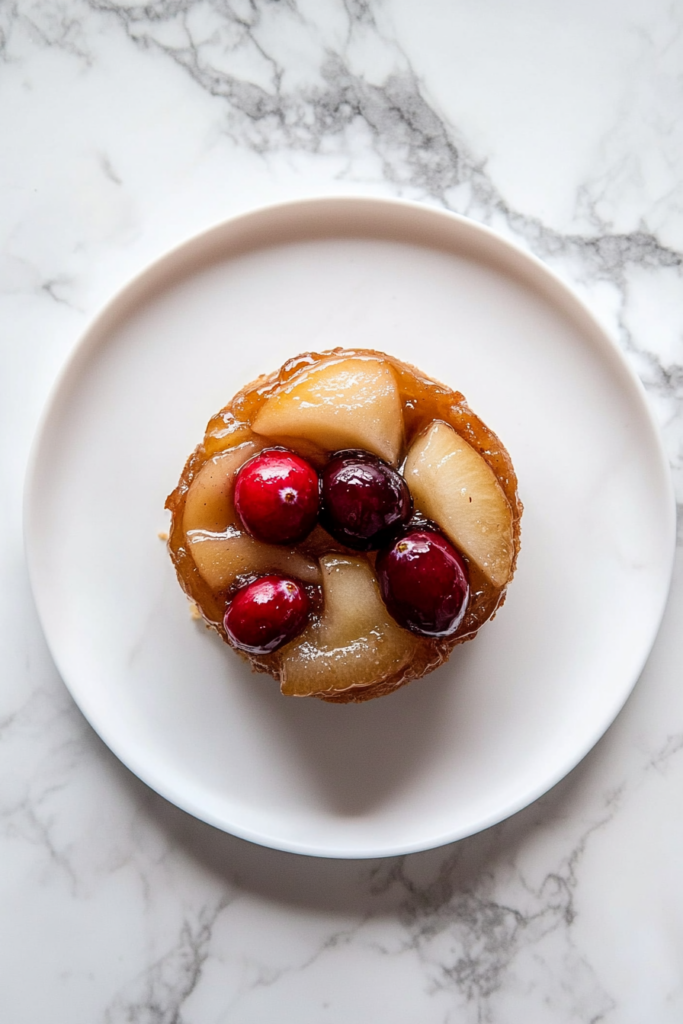 Apple Cranberry Upside-Down Cakes