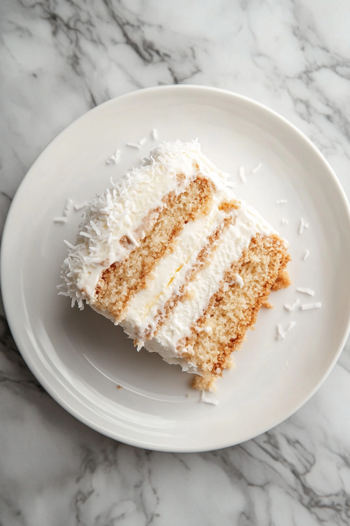 Coconut-Lemon Ice Cream Cake