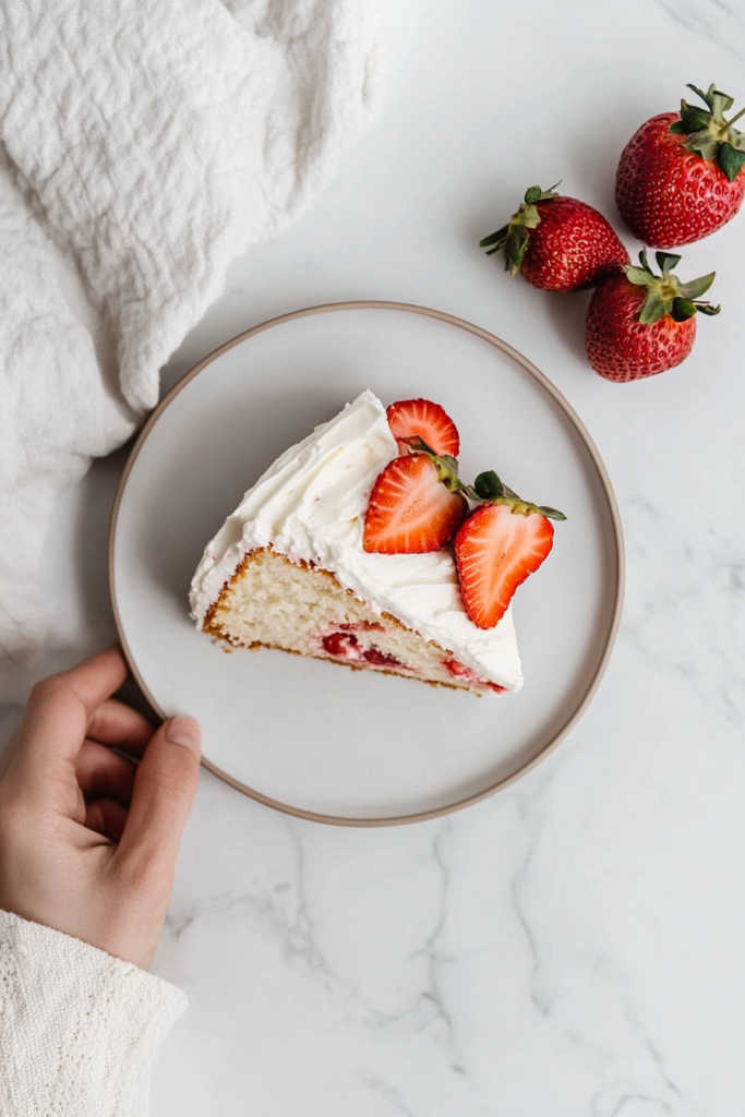 Strawberry Cake with Cream Cheese Frosting