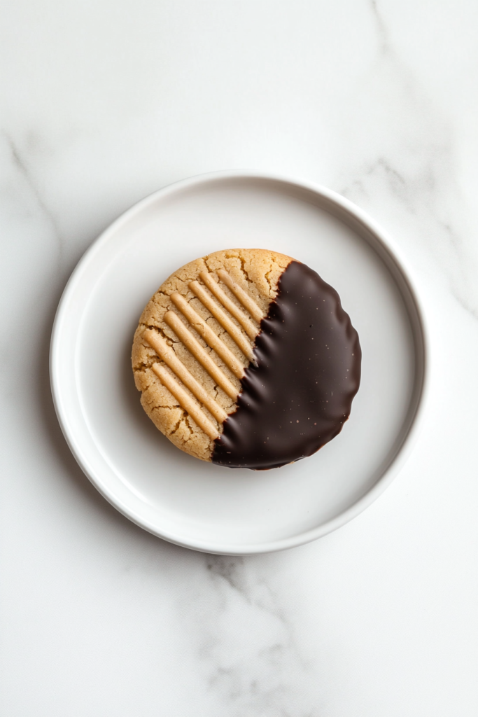 Chocolate Dipped Peanut Butter Cookies