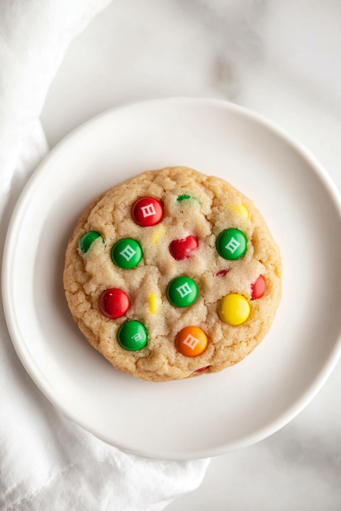 m&m Christmas cookies