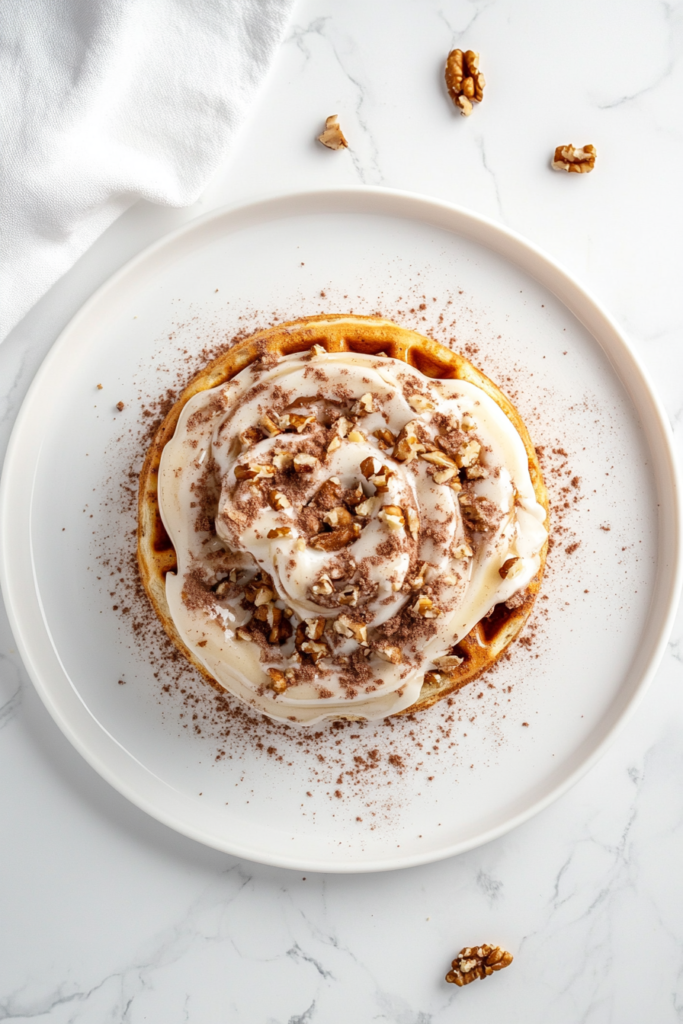 Cinnamon Roll Waffles