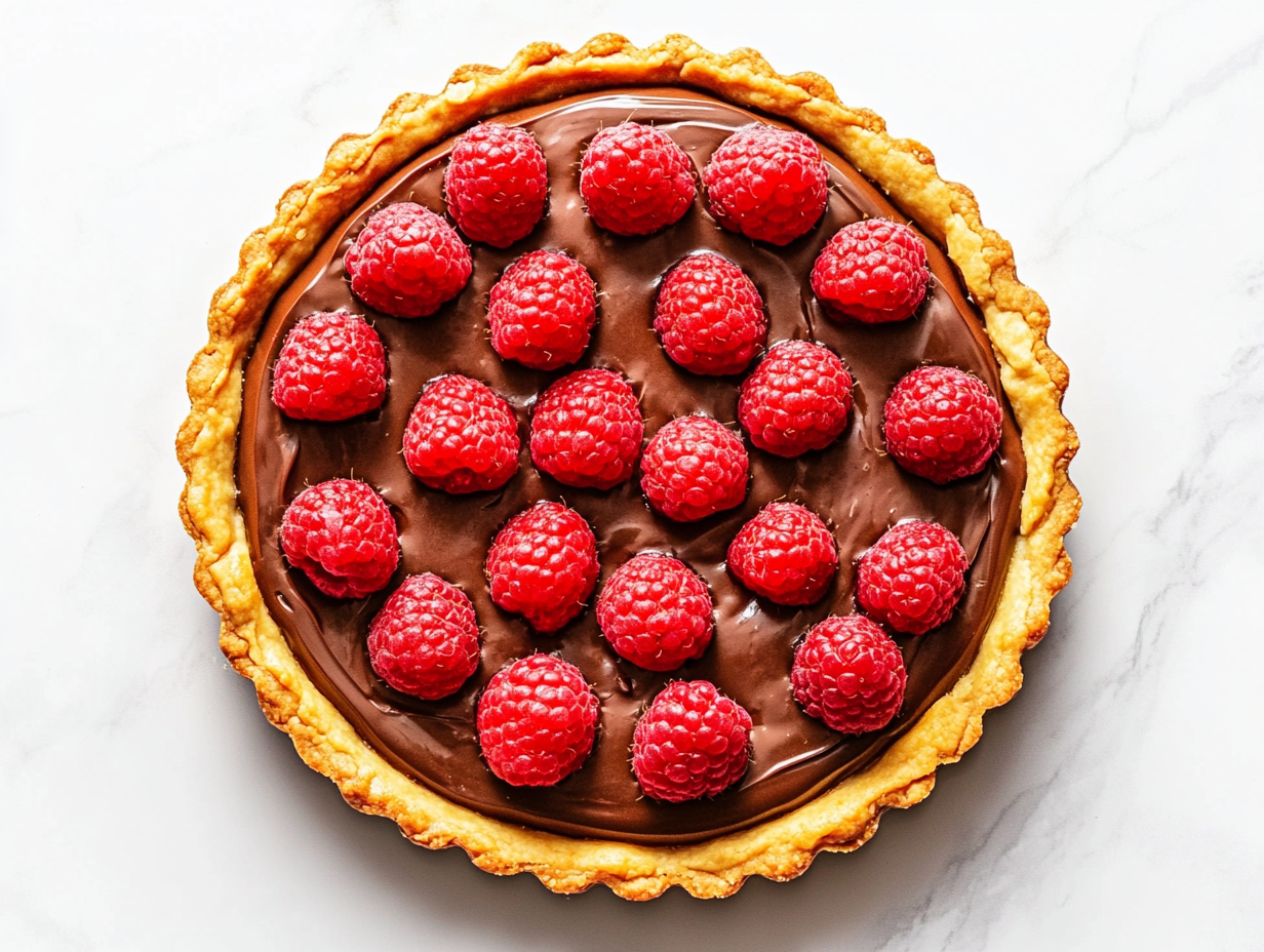 French Chocolate Raspberry Tart Recipe