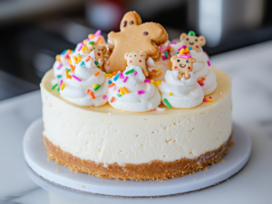 Frosted Animal Cookie Cheesecake Recipe is ready to serve