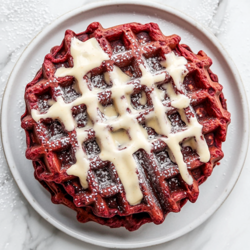 Gluten Free Red Velvet Waffles Recipe is ready