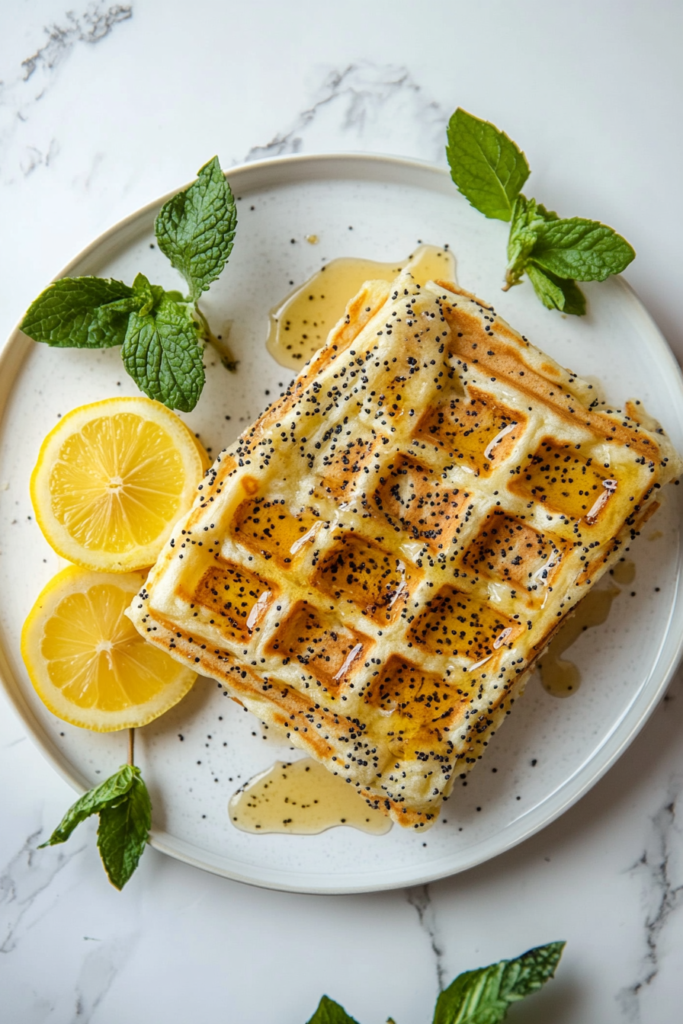 Lemon-Poppy Seed Waffles