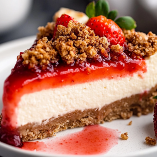 Strawberry Crunch Cheesecake Recipe