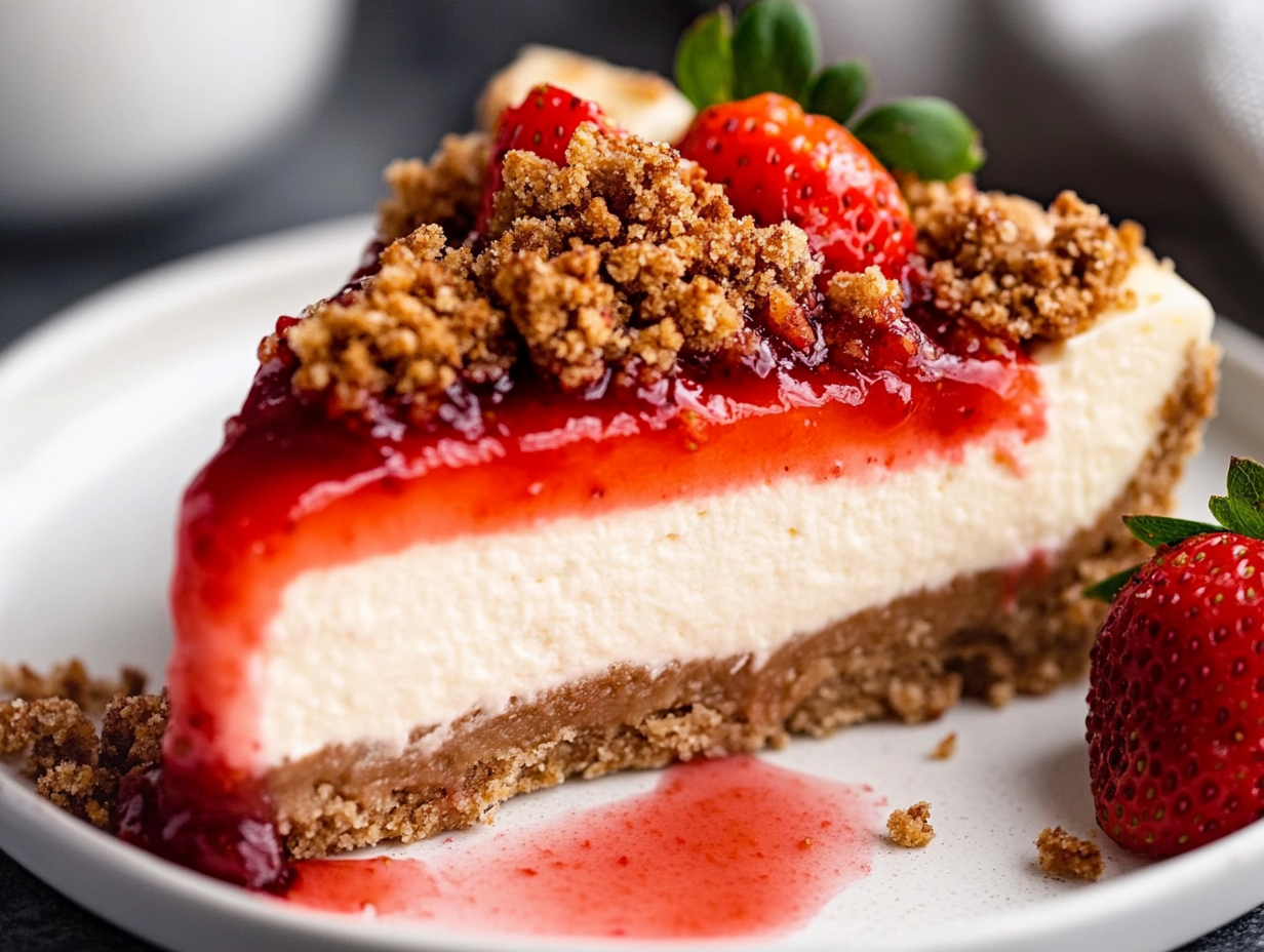 Strawberry Crunch Cheesecake Recipe